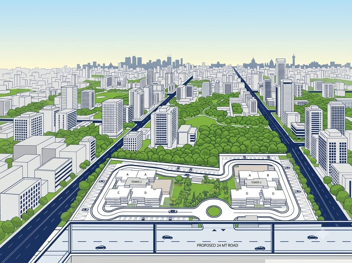 The view, in 360° — Tap a balcony and you're standing on it. No panel in between.